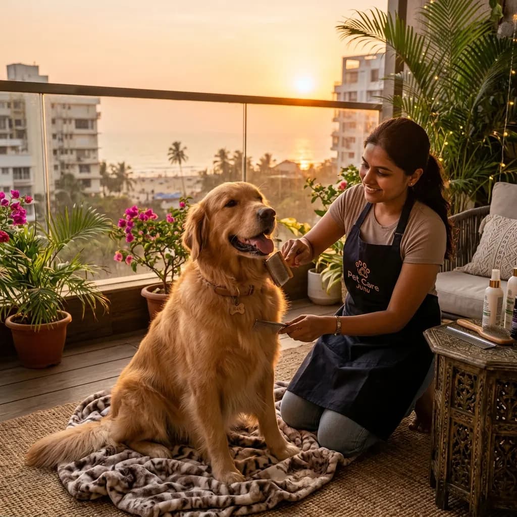Golden Hour Grooming — Golden Retriever Pampering